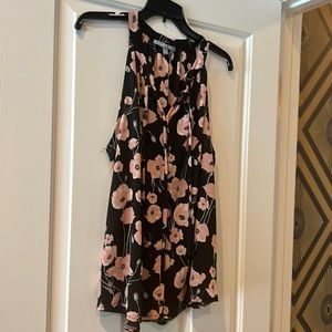 Flower print halter top